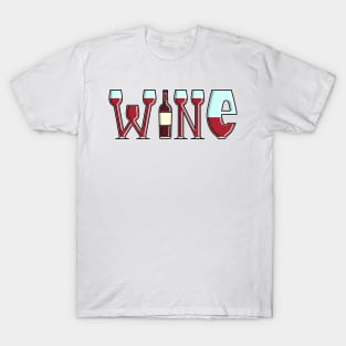 Wine Typography T-Shirt